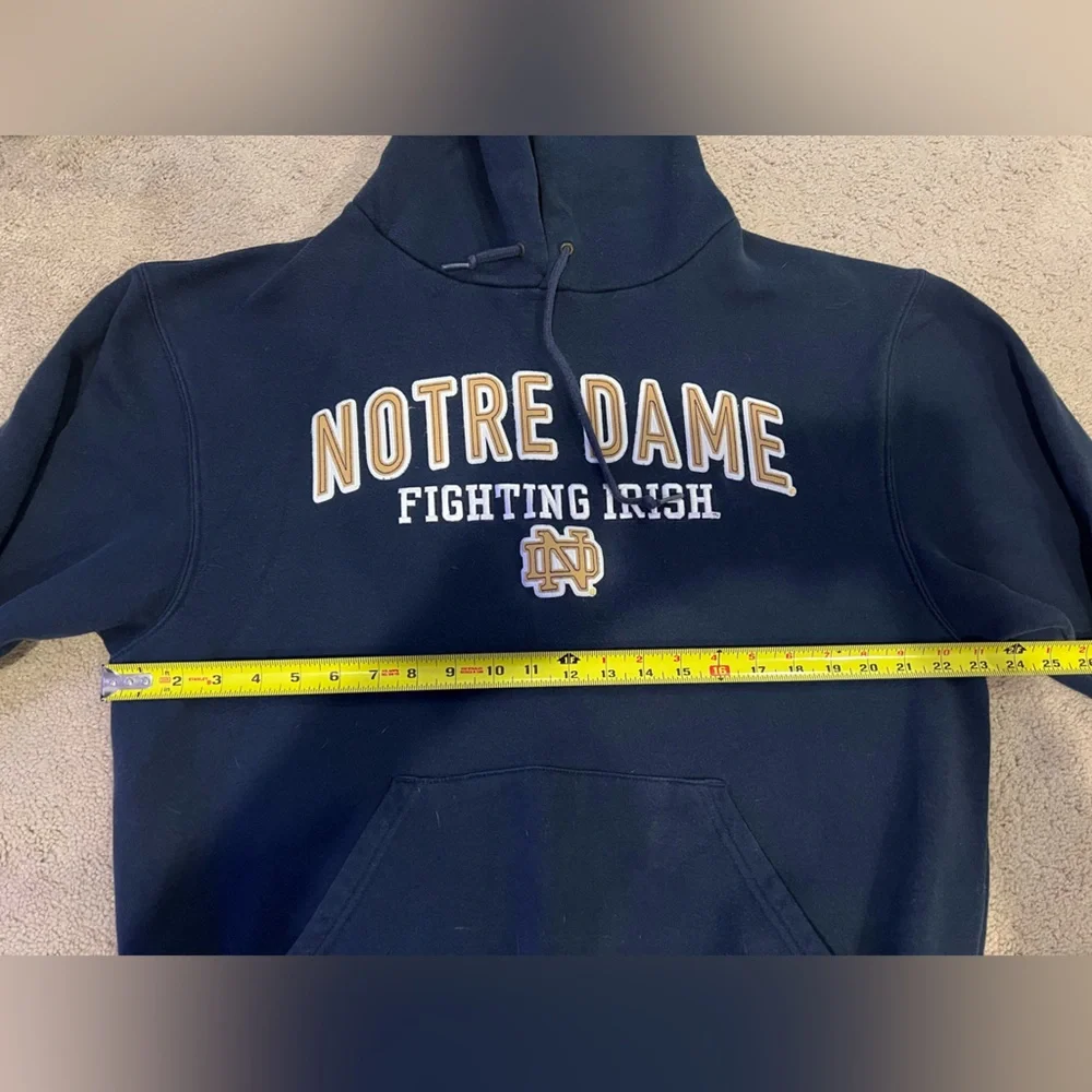 Notre Dame Fighting Irish Hoodie Mens Large Navy Jansport NCAA Pullover - Picture 6 of 8